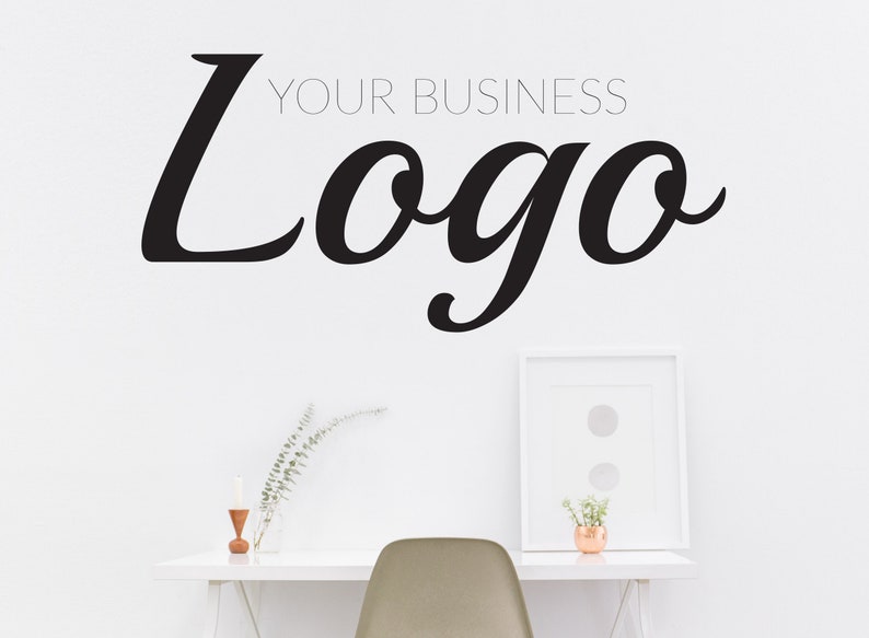 Custom Business Logo Vinyl Wall Decal Office Wall Decor Wall Art