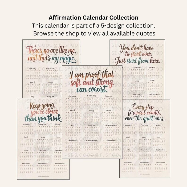 Motivational Wall Calendar 2026, Every Step Forward Counts Quote ...