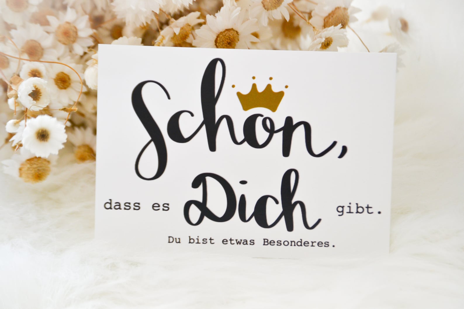 Grußkarte Schön dass es Dich gibt Etsy