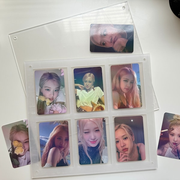 Acrylic Kpop Photocards frame stand, Photo cards display stand