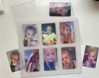 Support acrylique pour cartes photo Kpop, présentoir pour cartes photo