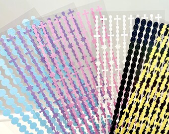 Cross Stickers Sheet - Etsy