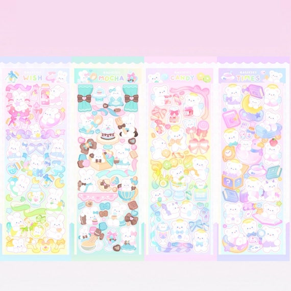 Kawaii toploader deco sticker sheet