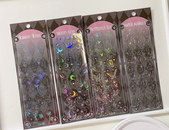 Laser Decoration Sticker, Kawaii Stickers Bubbles, Cute Bubble Stickers