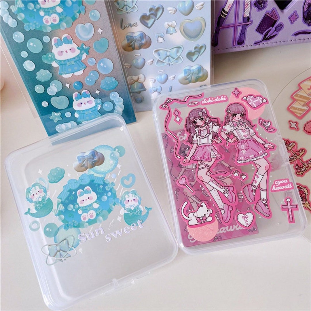 Simple Clear Card Holder, Kpop Photocard Sleeves Storage Container ...