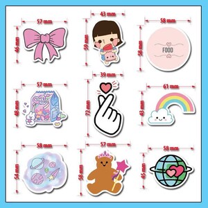 50pcs cute stickers laptop sticker luggage stickers mug etsy