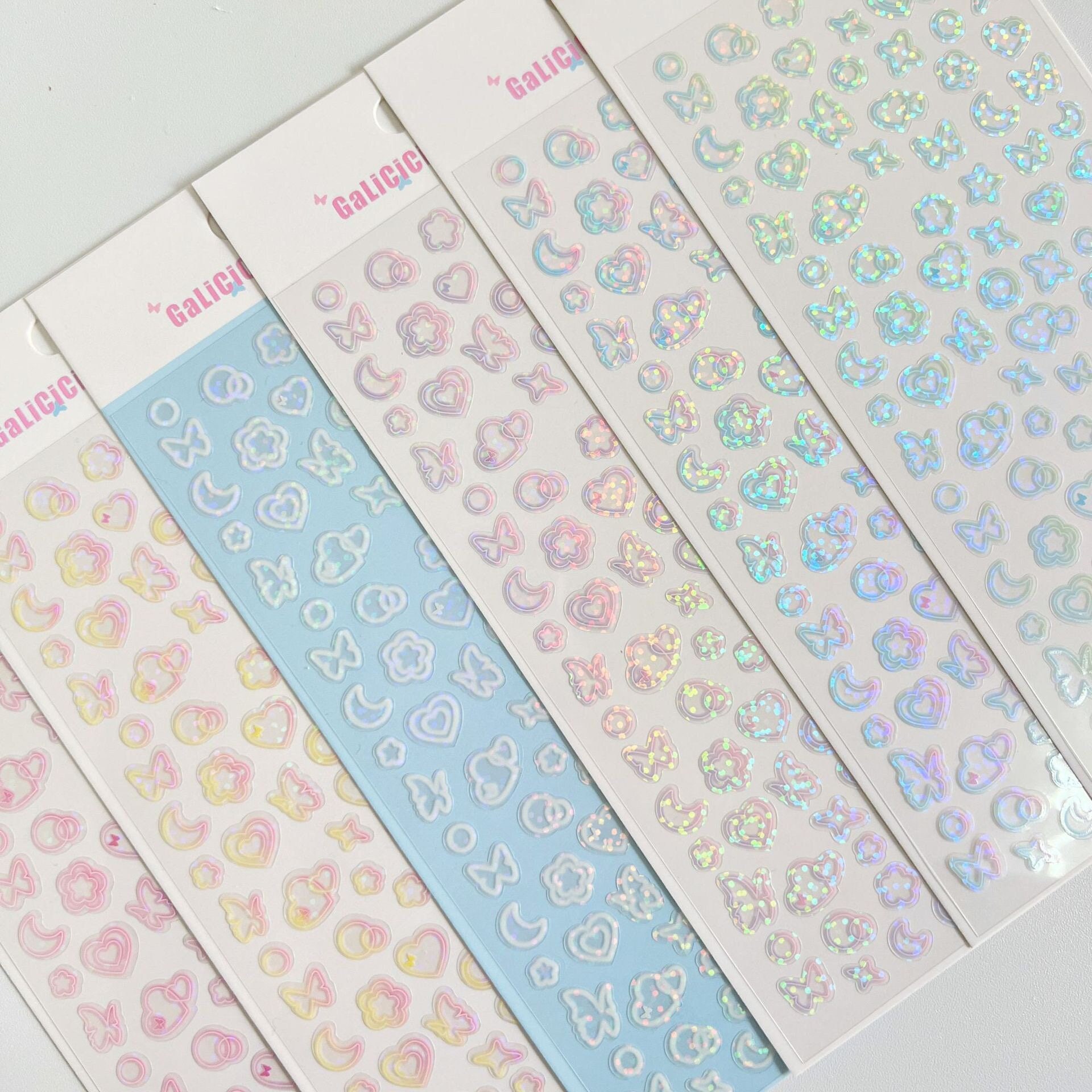 NEW Korean deco cute girl stickers sheets for top loaders kawaii ~ select ~