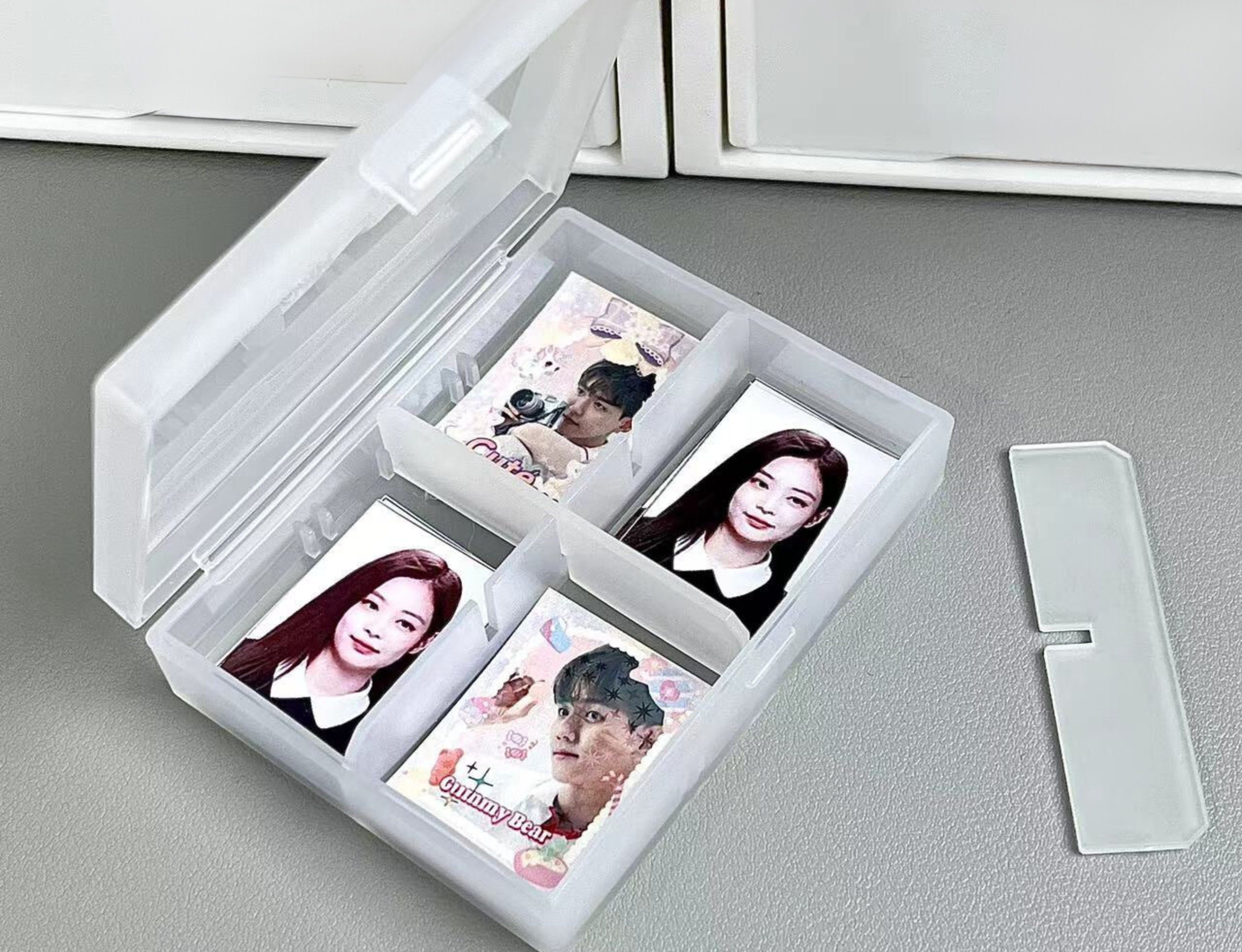 A5 D-ring 3 Inch Photo Cards Photo Binder, Large White Hard Cover A4 9  Pockets Kpop Idol Photo Cards Holder, Collect Book With Dividers 