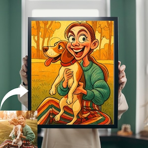 Custom Pixar Style Family Portrait: Cartoon from Photo (Digital Download