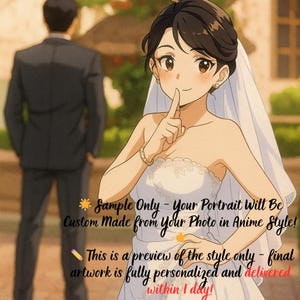 Custom Anime Drawing from Photo | Personalized Pet, Couple  Family Portrait | Cat & Dog Anime Illustration Gift