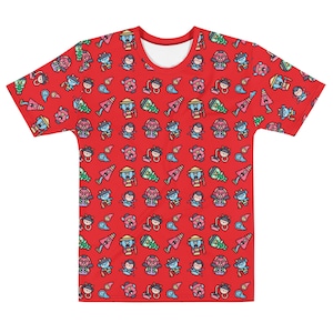 YOKAI Print Shirt, All over print shirt, japanese streetwear, anime print shirt, kawaii shirt, baby milo shirt, anime characters shirt