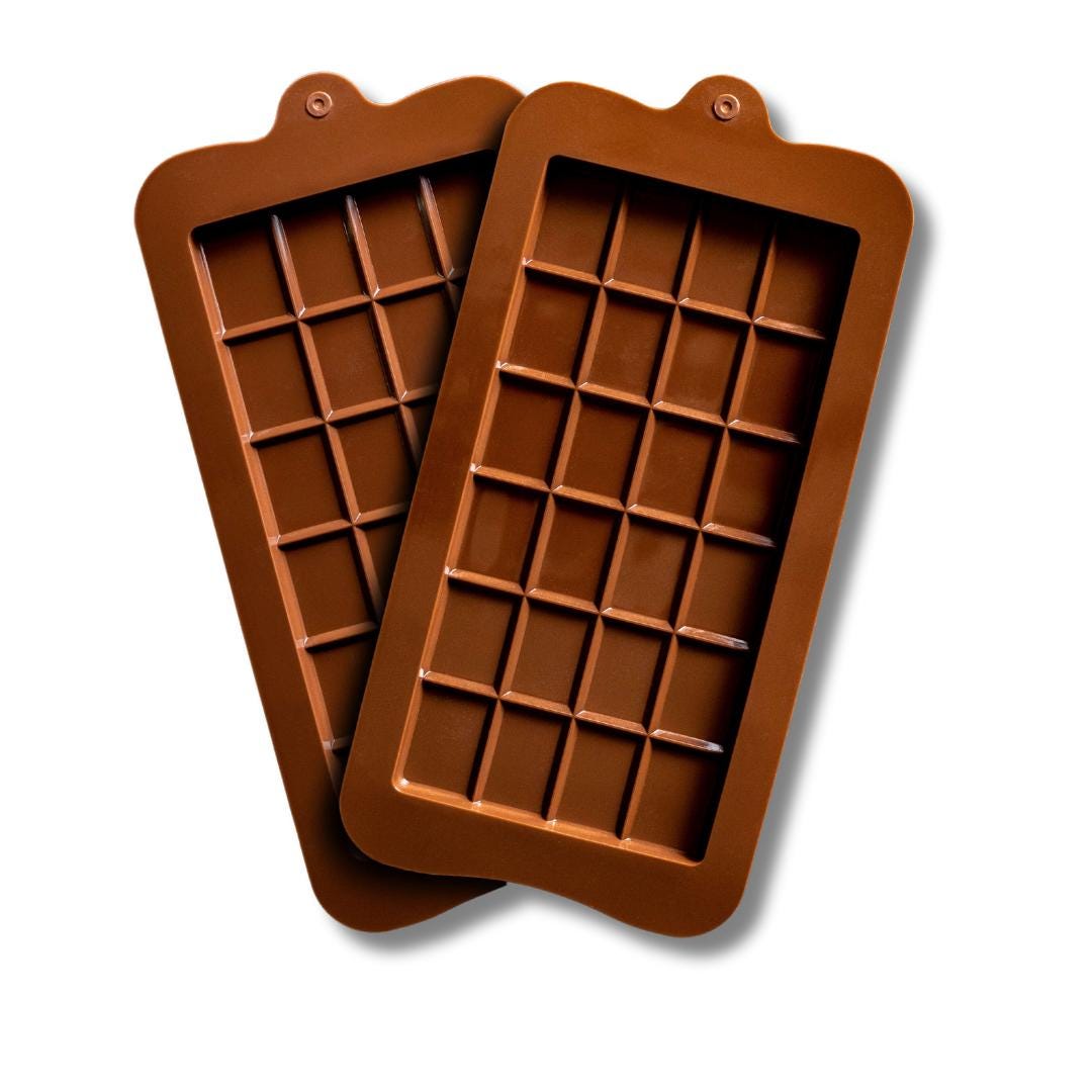 Moules à Chocolat En Silicone - Lot De 2, Profonds, Pour Tablettes DIY, Résistant Chaleur