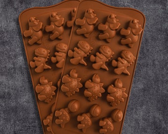 Schokoladen-Silikonform (Dinosaurier)