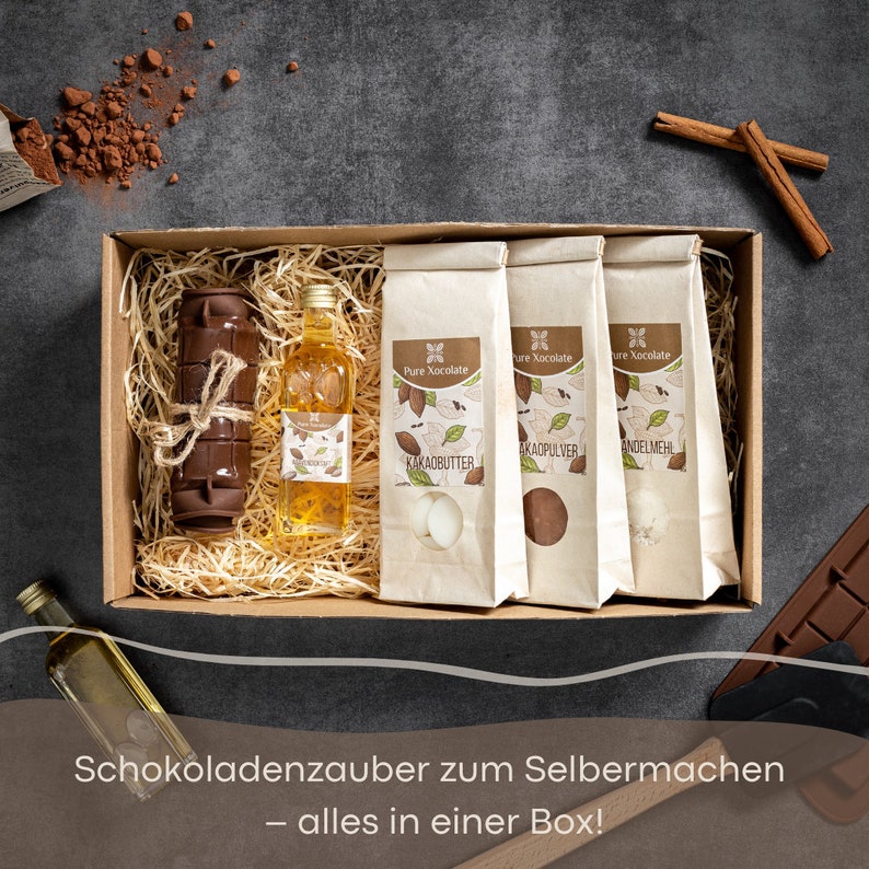 Make your own chocolate set DIY chocolate kit Chocolate gift idea for children adults Ideal for birthdays, Valentine's Day and Christmas image 4