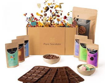 DIY Schoko-Set für Kinder – 4er-Partyset Schokolade selber machen (Mini-Formen)