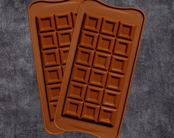 Schokoladen-Silikonform Quadrate