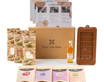 Make your own chocolate set DIY chocolate kit Chocolate gift idea for children adults Ideal for birthdays, Valentine's Day and Christmas