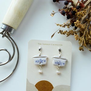 Dutch Oven | Homestead Collection | Handmade Polymer Clay Earrings | Dutch Oven Earrings | Bread Making | Bread Oven Earrings