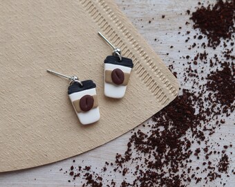 Coffee Cup | Coffee Collection | Polymer Clay Earrings | Coffee Earrings | Clay Earrings | Unique Earrings | Coffee Lover Gifts | Espresso