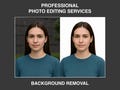 Any kind of Professional Photo Editing Services - Background Removal, Object/Person Add & Remove, Face Swap, Retouching product logo