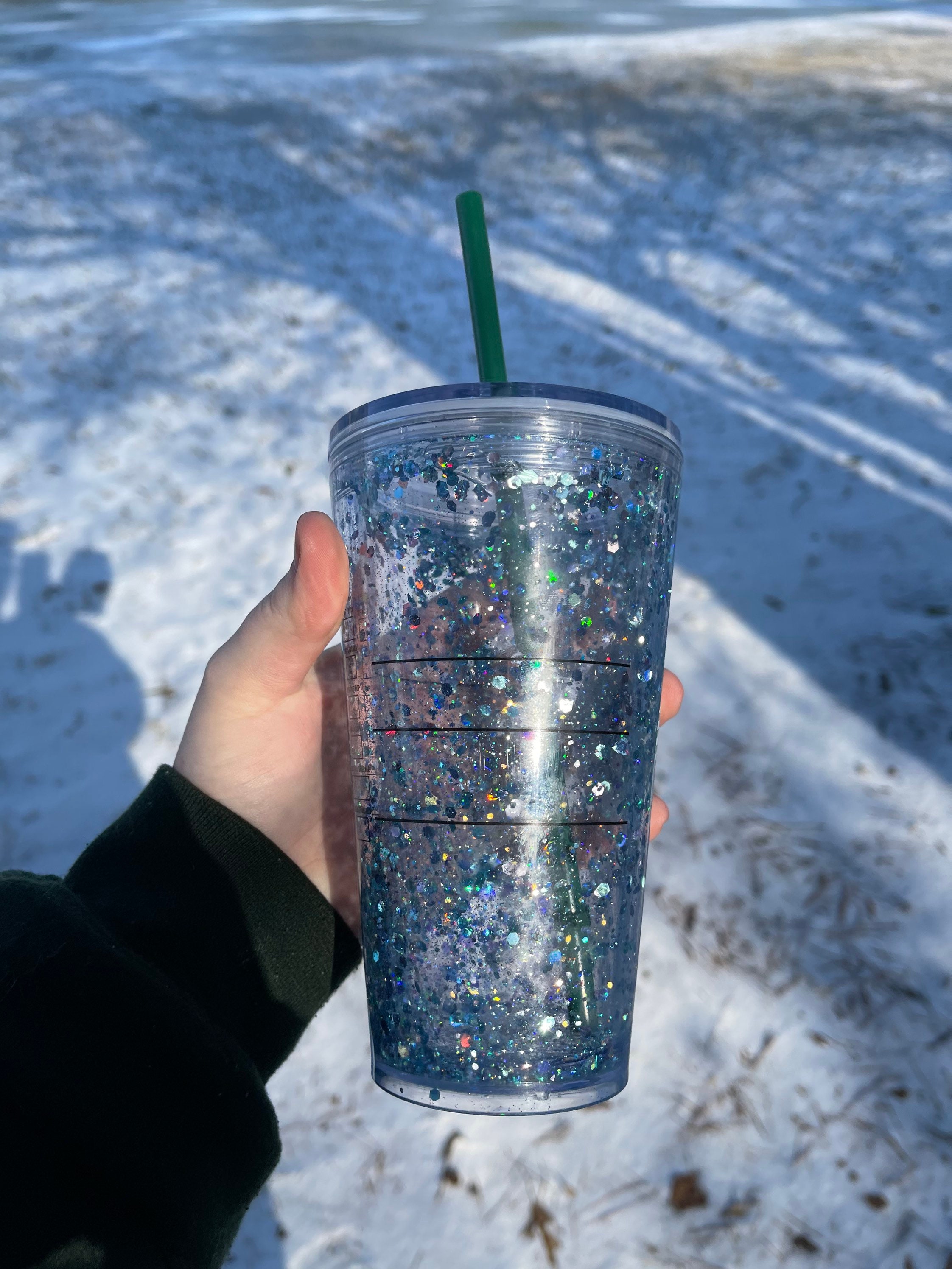 Starbucks, Other, Custom Snow Globe Glitter Starbucks Cup