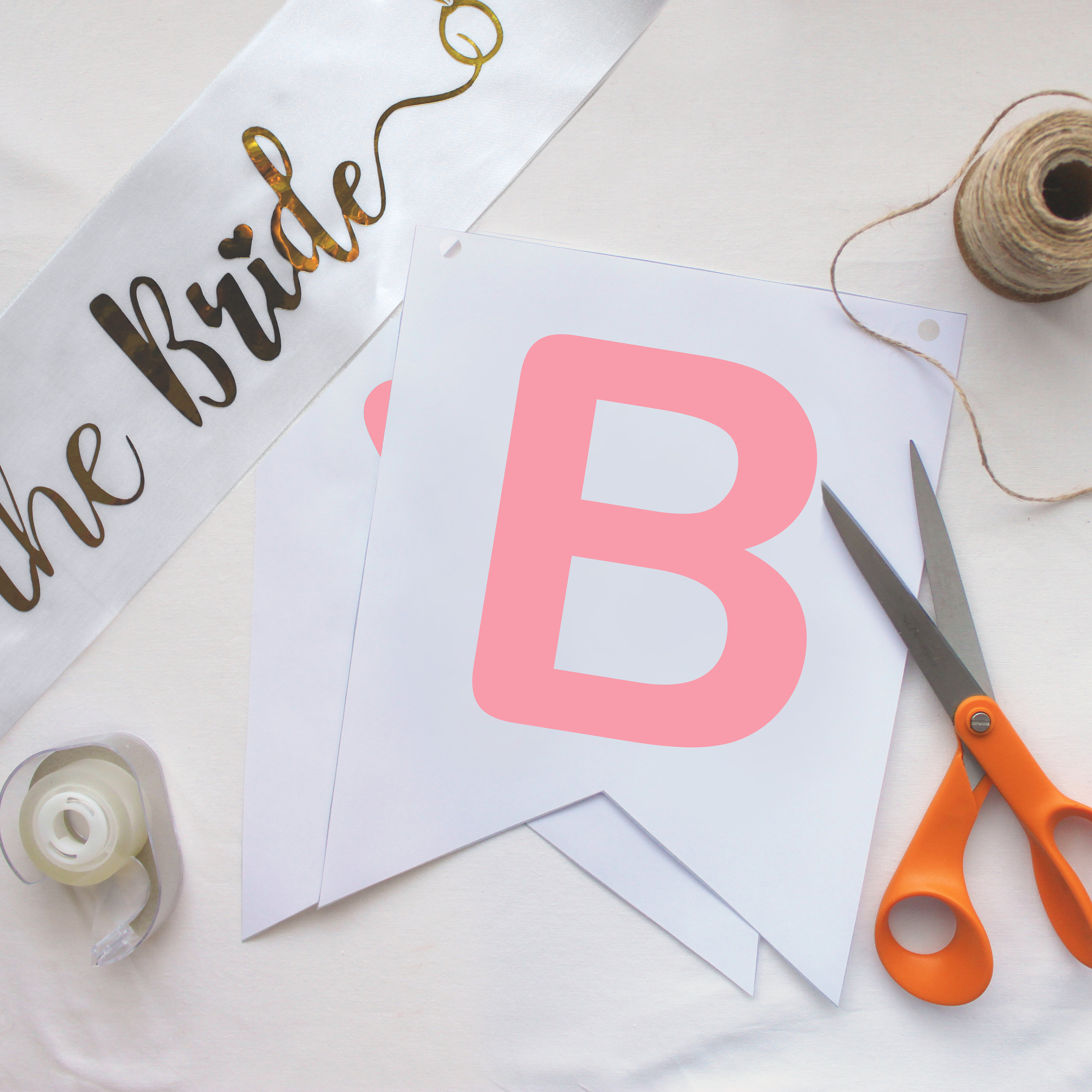 BRIDE TO BE Banner Pdf Template / Two colors / instant | Etsy