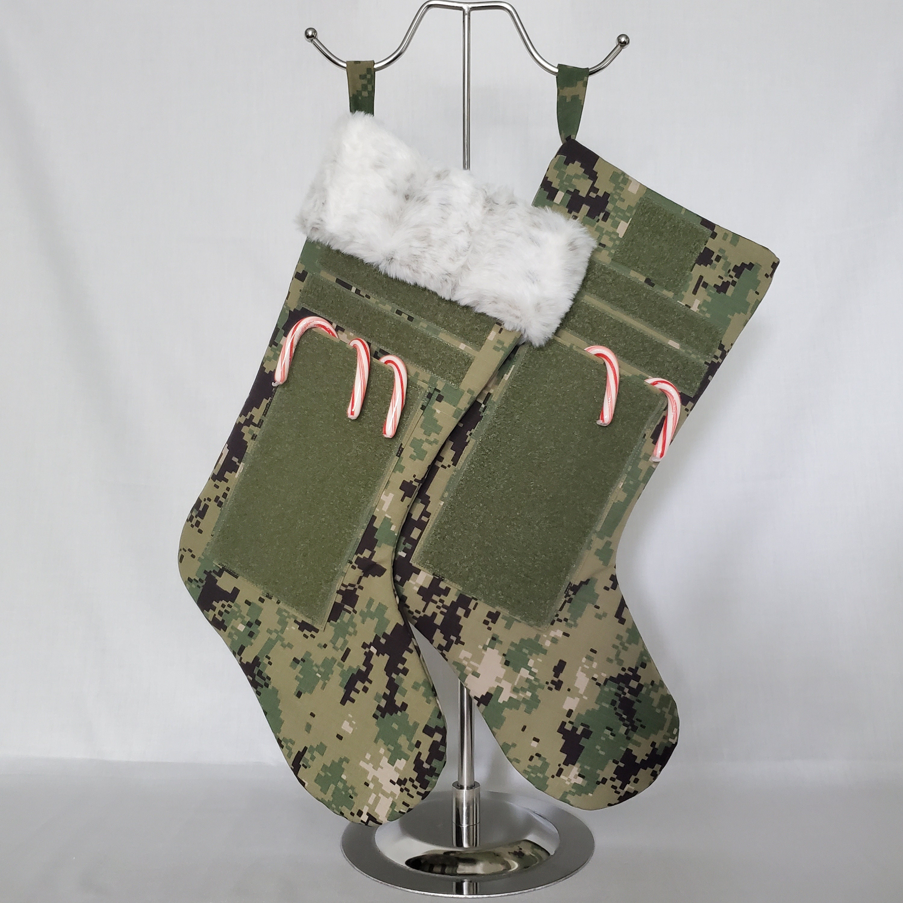 white christmas dresses 19 in. Arctic Lights Collection Blue Velvet Stocking · National Tree Company main image 0