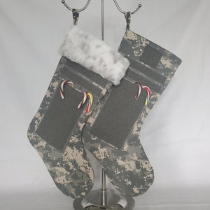 Military Christmas Stocking in Army ACU