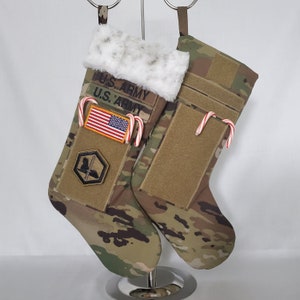 Military Christmas Stocking in Army, Air/Space Force OCP