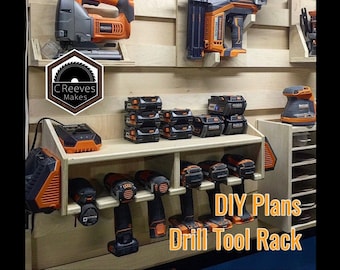 DIY Drill Charging Station / Tool Holder Plans