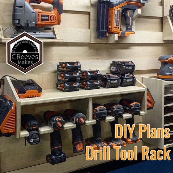 DIY Drill Charging Station / Tool Holder Plans