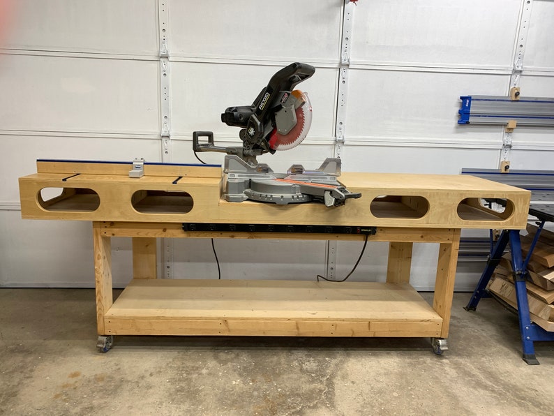 DIY Mobile Miter Saw Station Digital Plans Etsy