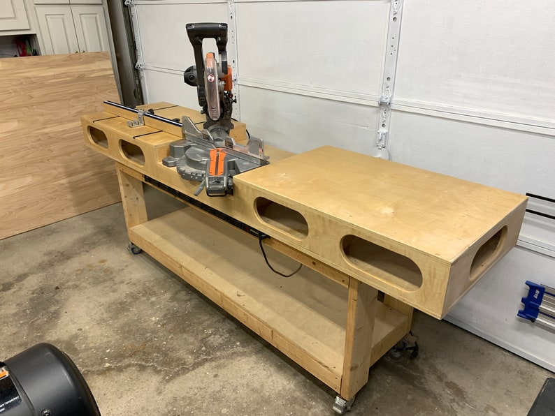 DIY Mobile Miter Saw Station Digital Plans Etsy
