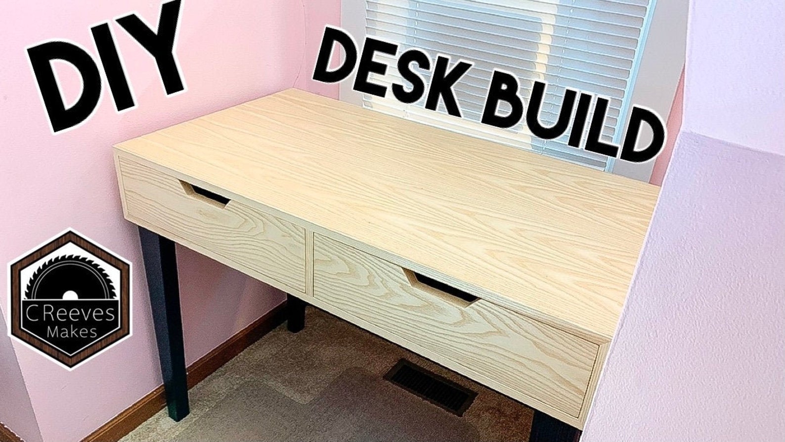 DIY Plywood Desk Plans Etsy