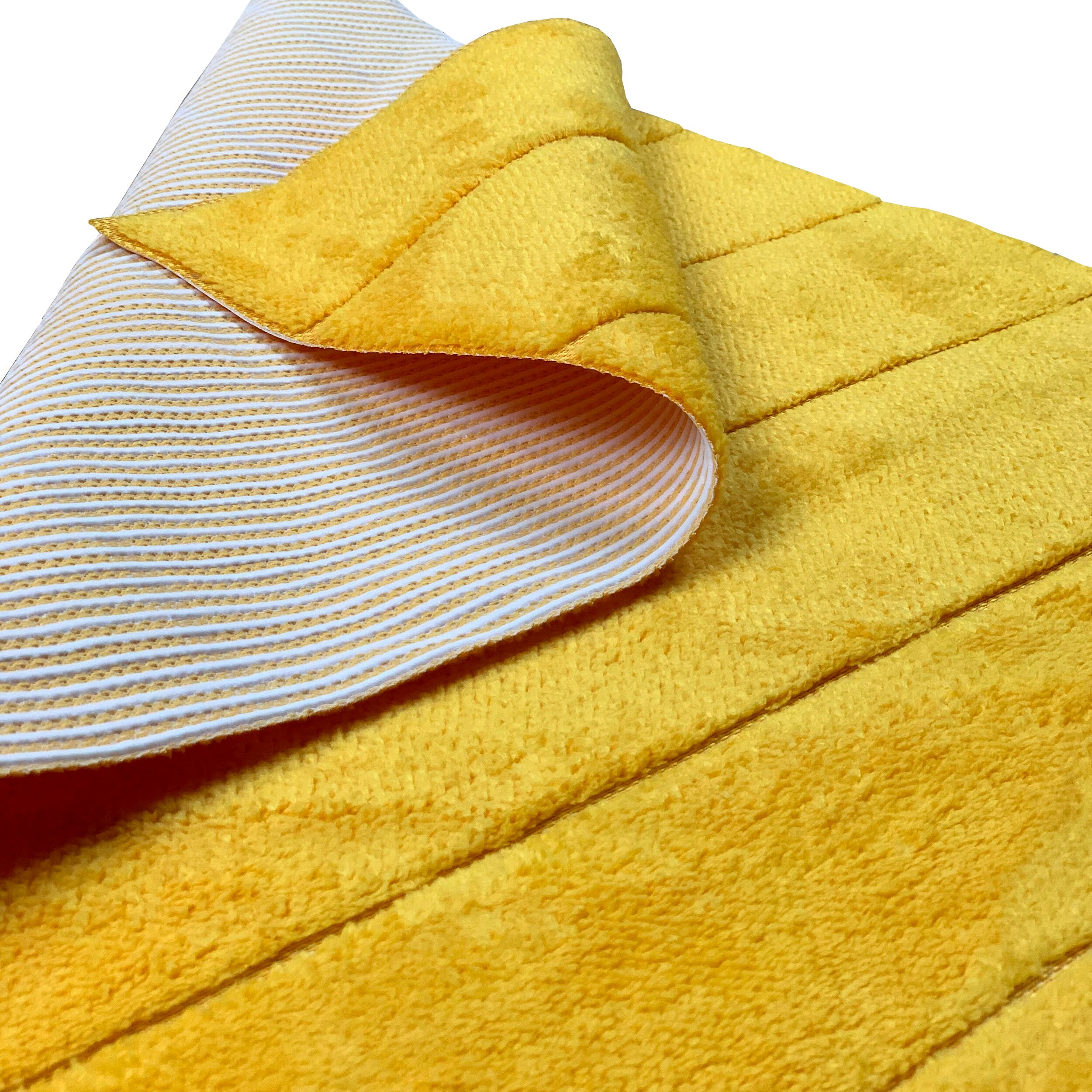 Thin Anti-slip Bath Mat Soft Yellow Stripes Pattern | Etsy