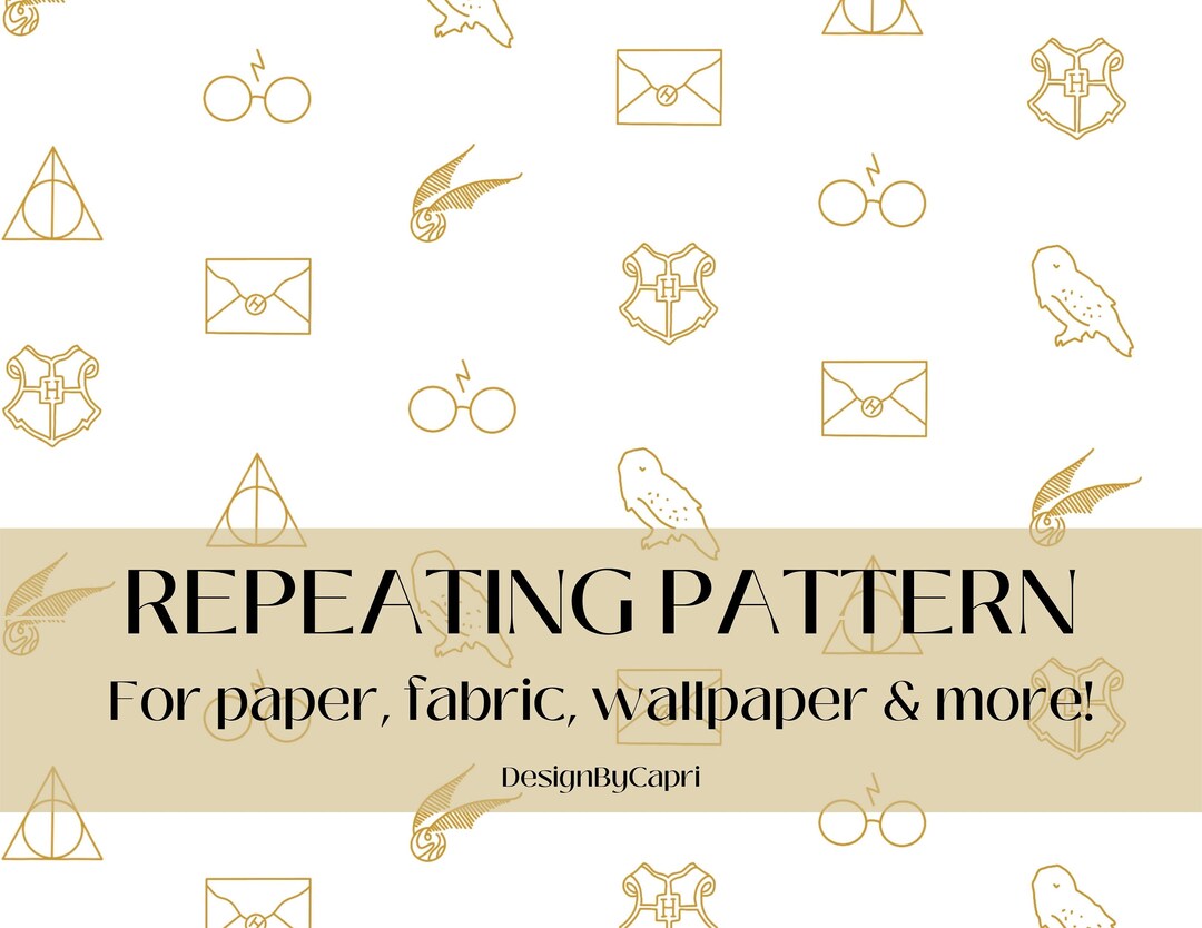 Magical Wizard Pattern, Surface Pattern Design, Repeat Seamless Pattern ...