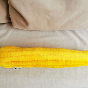Almohada de aspecto realista de maíz, vida de maíz como felpa, maíz relleno lindo divertido en el cojín de mazorca, regalo único para la hija peluche