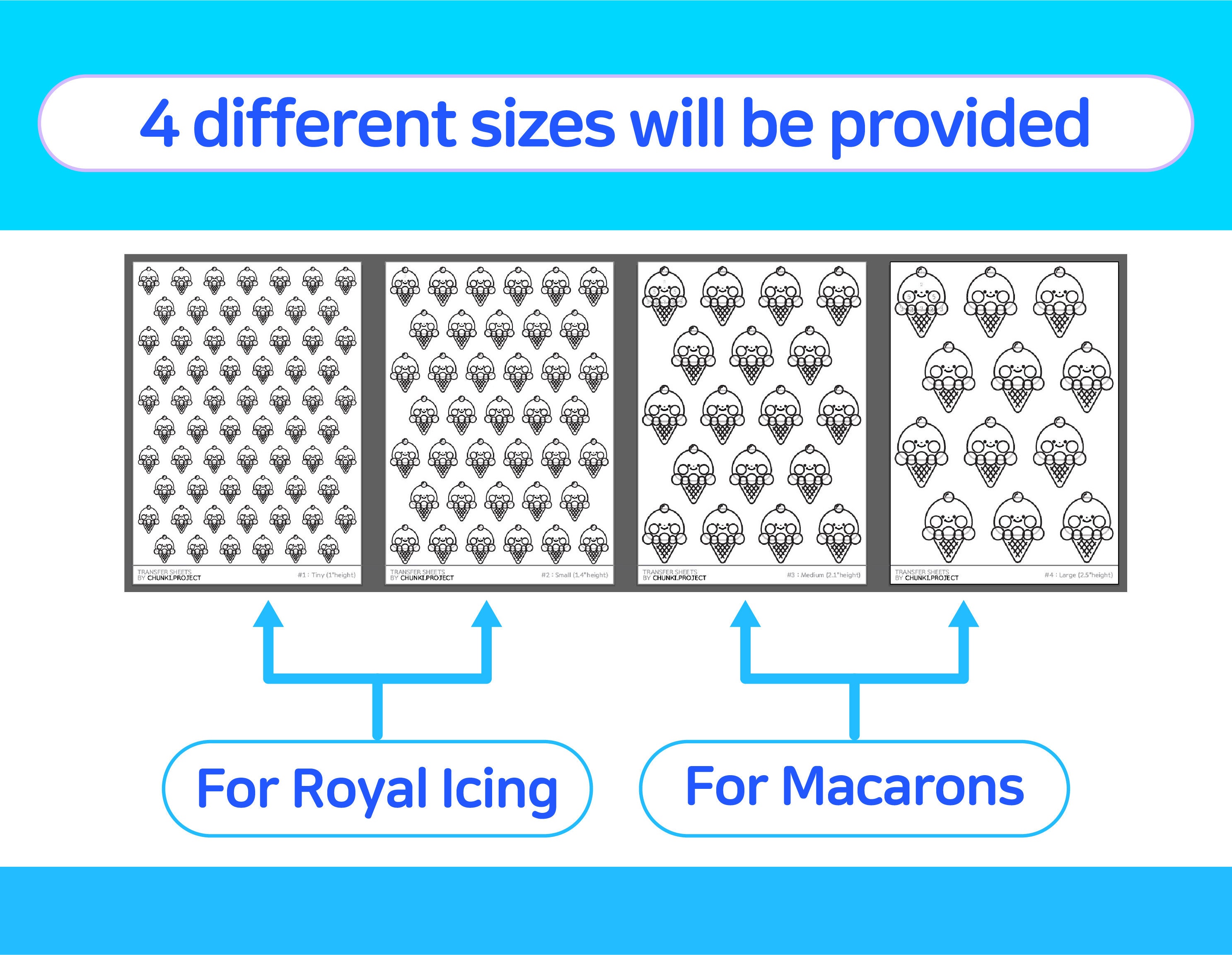 Cream Layout.pdf Printable Template soft Ice Cream Design for Royal - Etsy