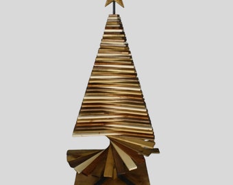 Christmas tree made of wood - model forest, sustainable fir tree, Christmas tree, Christmas decoration, Christmas, artificial Christmas tree