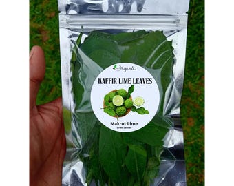 Organic Dried Kaffir Lime Leaves, Thai Cooking, Herbal Tea