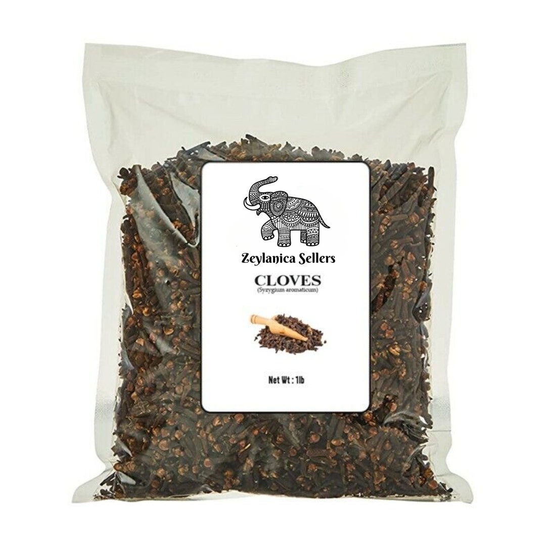 Grassroots Herb Supply Whole Cloves - Syzygium Aromaticum Natural Food Grade 1 Pack