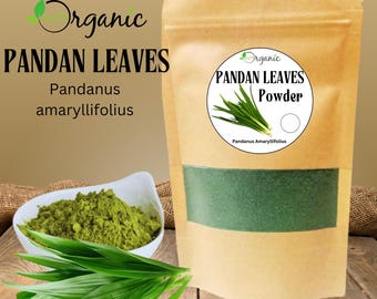 Organic Pandan Leaves Powder | Dried Pandan Tea | Pandanus Amaryllifolius | Tropical Culinary Ingredient for Recipes