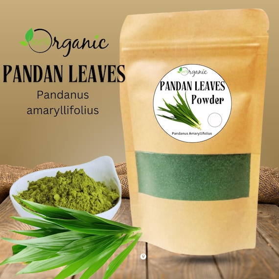 Organic Pandan Leaves Powder | Dried Pandan Tea | Pandanus Amaryllifolius | Tropical Culinary Ingredient for Recipes