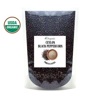 Peppercorn Whole | Whole Black Pepper | Pimienta Entera | Peppercorns | Ceylon Black Pepper | Black Peppercorn Whole | Powder, Whole