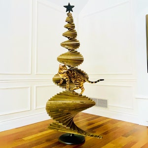 Geregenereerde houten schoorsteenmantel boerderij rustieke vakantiedecoratie, groenblijvende feestelijke aandenken cadeau, rustiek houten ornament, houten kerstboom