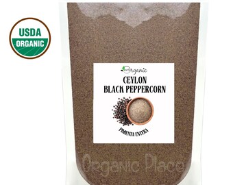 Organic Ceylon Black Peppercorn | Whole & Powder