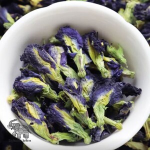 Organic Blue Butterfly Pea Flower | Dried Clitoria Ternatea image 3