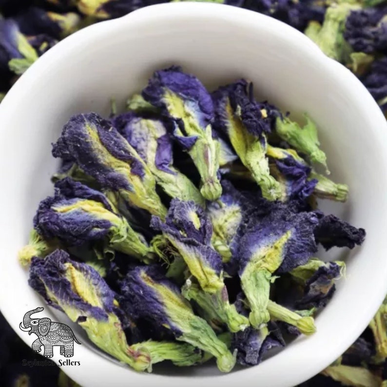 Organic Blue Butterfly Pea Flower | Dried Clitoria Ternatea image 3