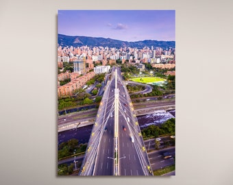 Medellin Colombia Printable Wall Art / Bridge Photography / Medellin Poster / Colombia Art / Wall Decor / Digital Download / Office decor