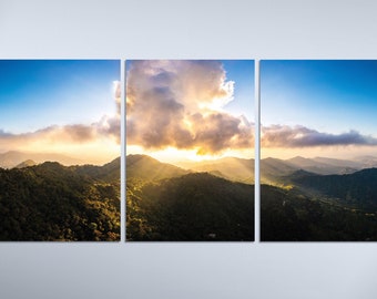 Colombia Wall Art, Sierra Nevada Mountains, Photography Prints, Aerial Photography, Set of 3 Prints, Oversized Wall Art, Printable Wall Art